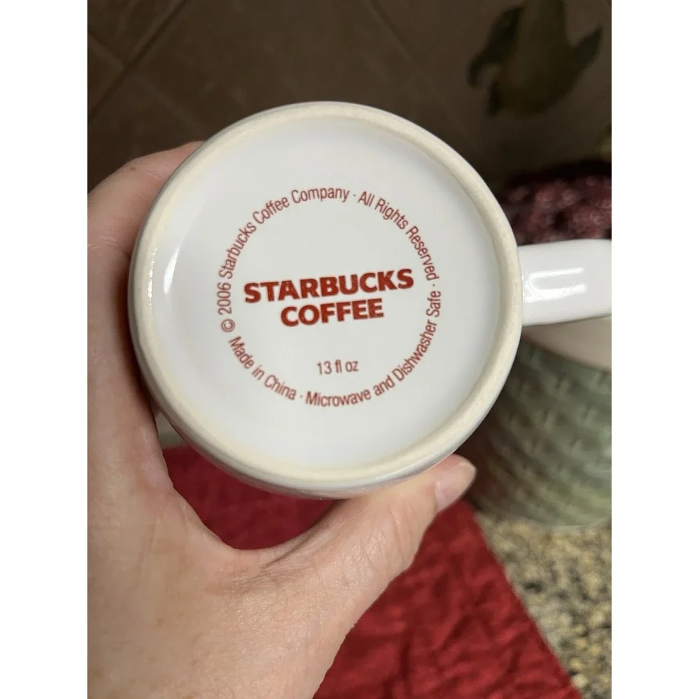 Starbucks Mug Starbucks White And Red Mug Original Style Mug